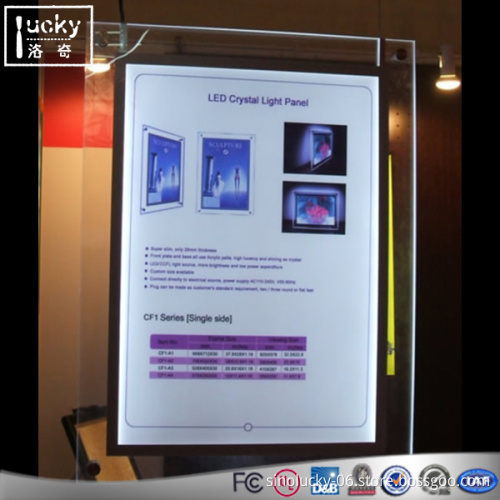 Light Box with LED Acrylic Crystal,Slim LED Box For Led Sign Display